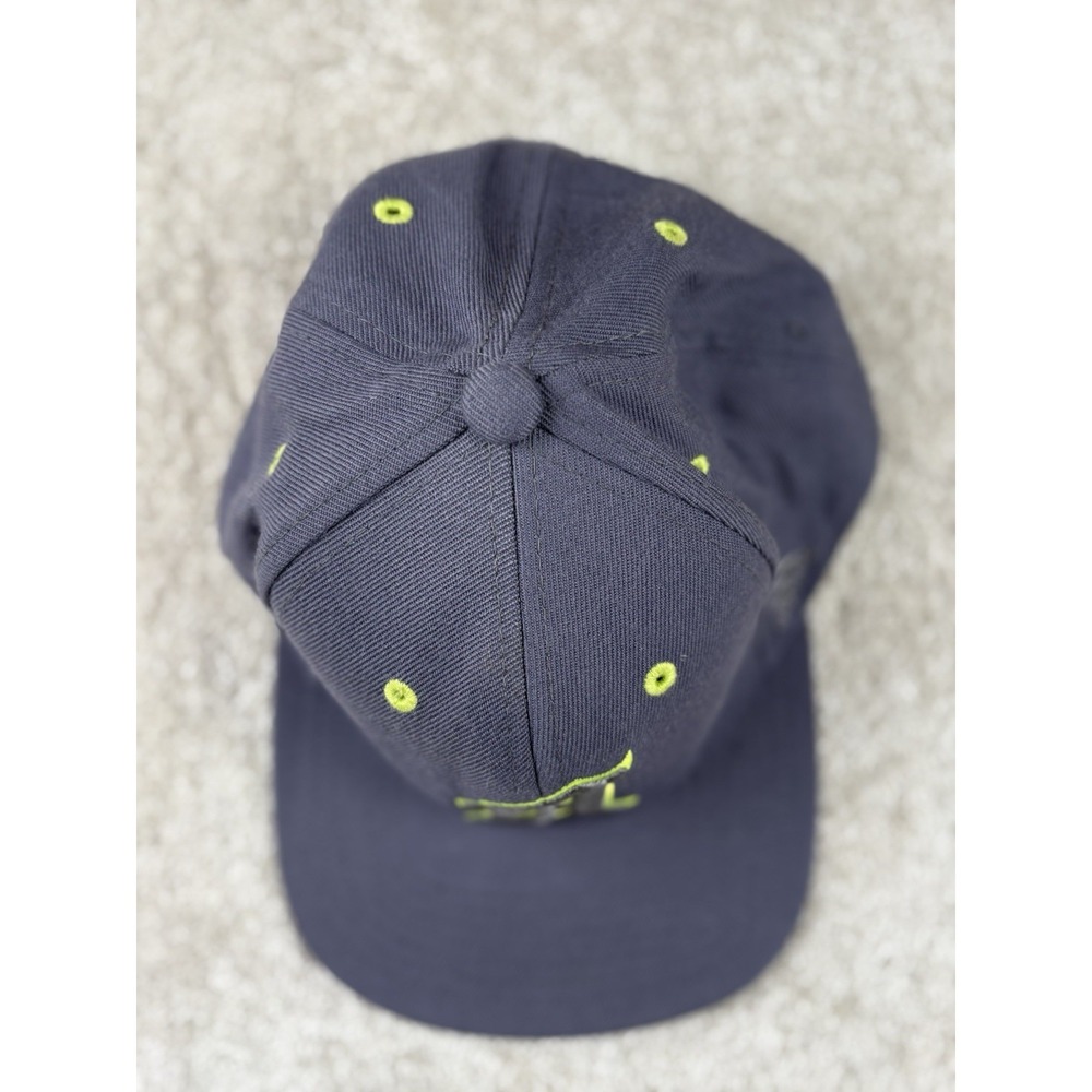 Adidas Old English Embroidered Letter A Neon Gray SnapBack Hat - Picture 2 of 8